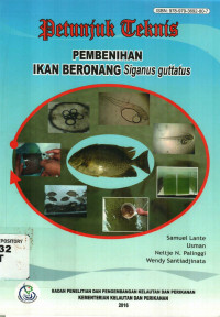 Petunjuk Teknis Pembenihan Ikan Beronang Siganus Guttatus