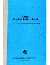 Jurnal Penelitian Budidaya Pantai Vol 6 No. 2, 1990